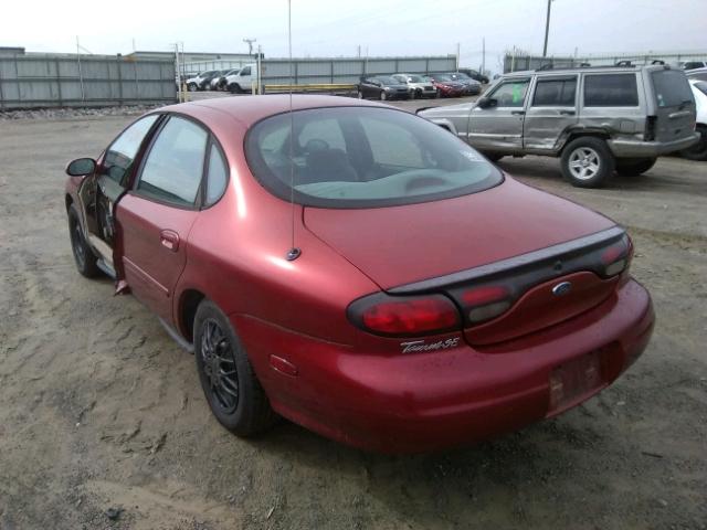 1FAFP53U4XA146493 - 1999 FORD TAURUS SE MAROON photo 3