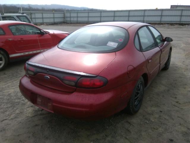 1FAFP53U4XA146493 - 1999 FORD TAURUS SE MAROON photo 4