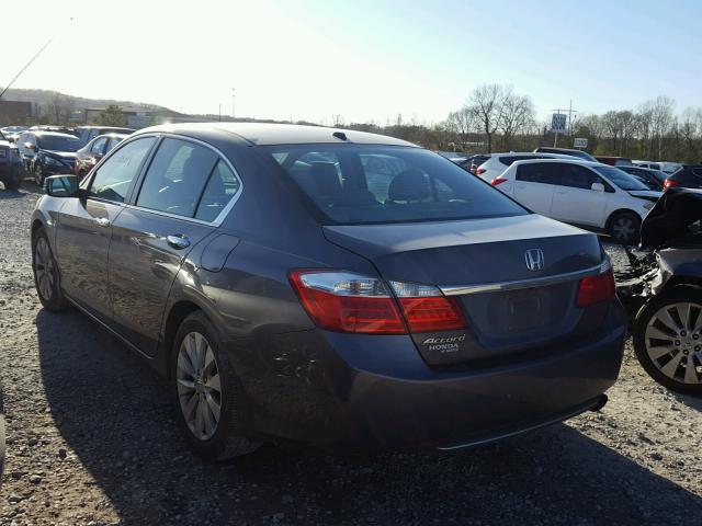 1HGCR2F84EA187077 - 2014 HONDA ACCORD EXL GRAY photo 3