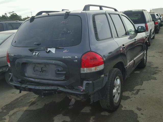 KM8SC13D35U936744 - 2005 HYUNDAI SANTA FE G GRAY photo 4