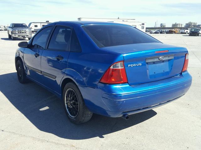 1FAFP34N17W267920 - 2007 FORD FOCUS ZX4 BLUE photo 3