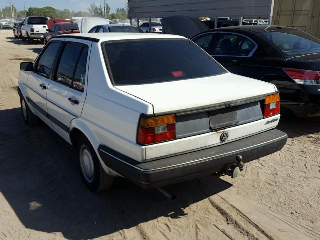 WVWPG01GXKW389588 - 1989 VOLKSWAGEN JETTA WHITE photo 3