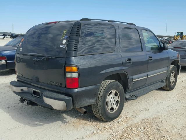 1GNEC13V14J107124 - 2004 CHEVROLET TAHOE C150 BLUE photo 4