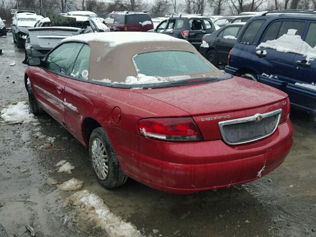 1C3EL45R32N210873 - 2002 CHRYSLER SEBRING LX MAROON photo 3