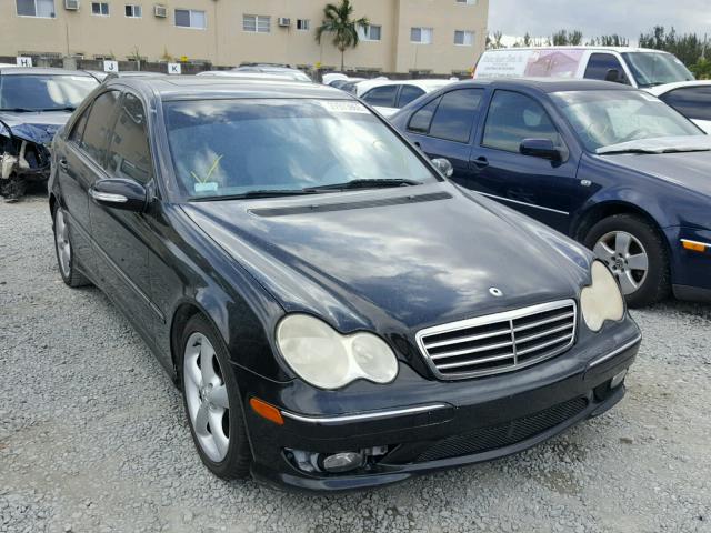 WDBRF52H86E019458 - 2006 MERCEDES-BENZ C GENERATI BLACK photo 1