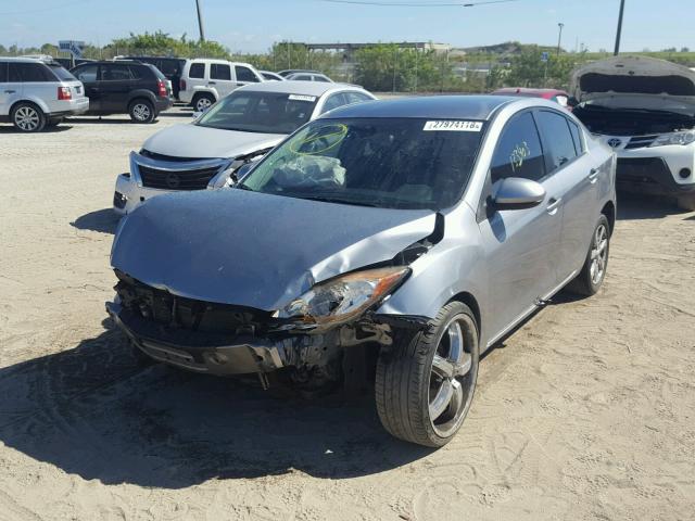 JM1BL1SF8A1209411 - 2010 MAZDA 3 I GRAY photo 2