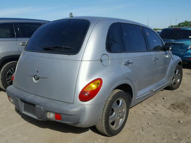 3C8FY4BB01T311116 - 2001 CHRYSLER PT CRUISER SILVER photo 4