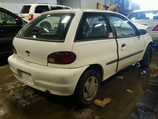 2C1MR2222Y6719283 - 2000 CHEVROLET METRO LSI WHITE photo 4