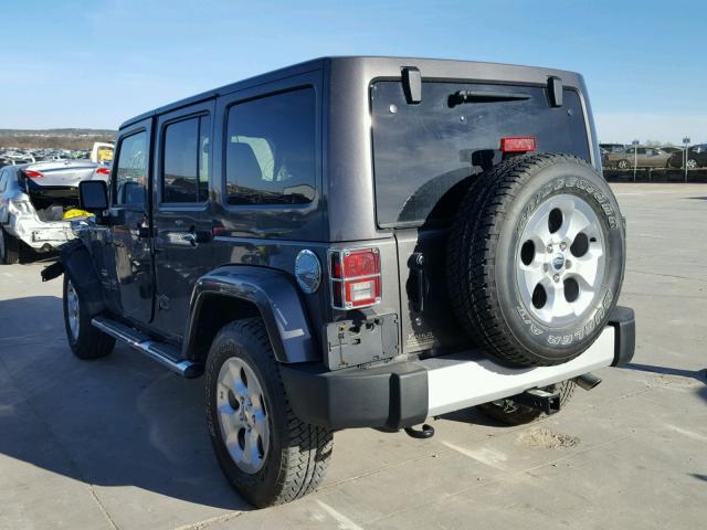 1C4HJWEG8EL210201 - 2014 JEEP WRANGLER U BLACK photo 3