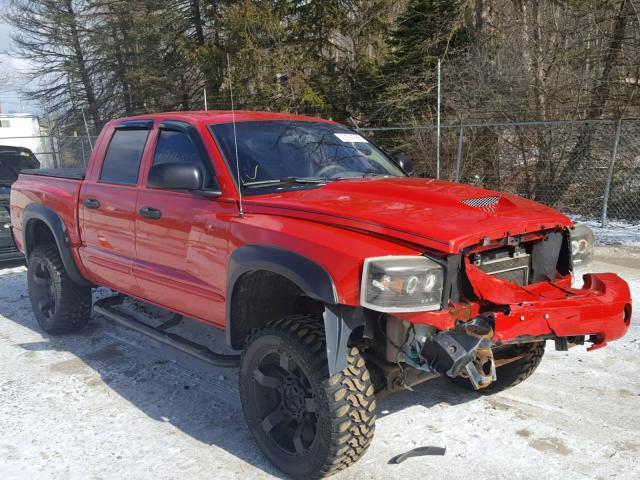 1D3HW58N95S270264 - 2005 DODGE DAKOTA QUA RED photo 1