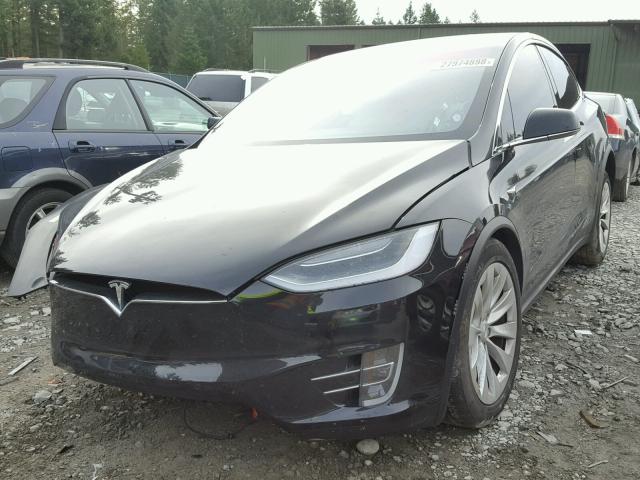 5YJXCBE20HF035761 - 2017 TESLA MODEL X BLACK photo 2