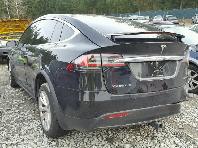 5YJXCBE20HF035761 - 2017 TESLA MODEL X BLACK photo 3