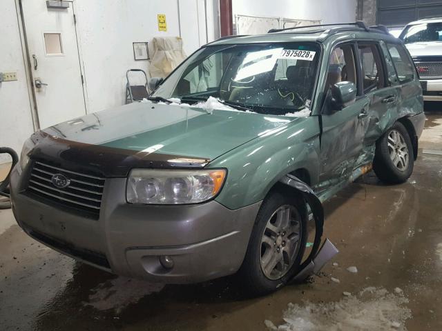 JF1SG67656H746865 - 2006 SUBARU FORESTER 2 GREEN photo 2