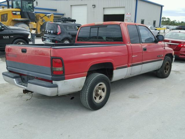 3B7HC13Y3WG181391 - 1998 DODGE RAM 1500 RED photo 4