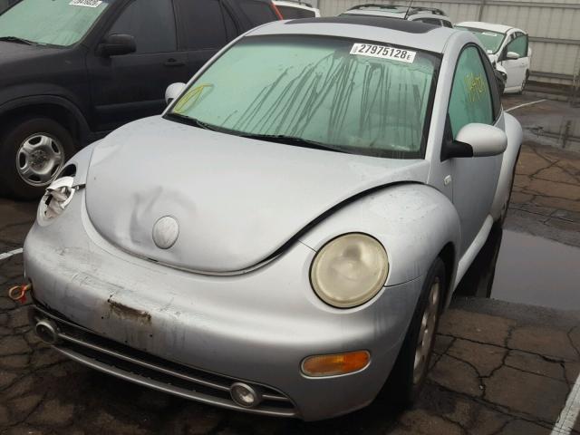 3VWCK21C33M410544 - 2003 VOLKSWAGEN NEW BEETLE SILVER photo 2