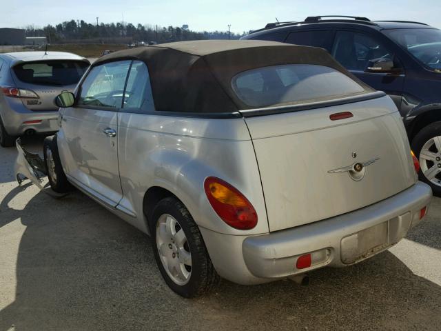 3C3EY45X25T605583 - 2005 CHRYSLER PT CRUISER SILVER photo 3