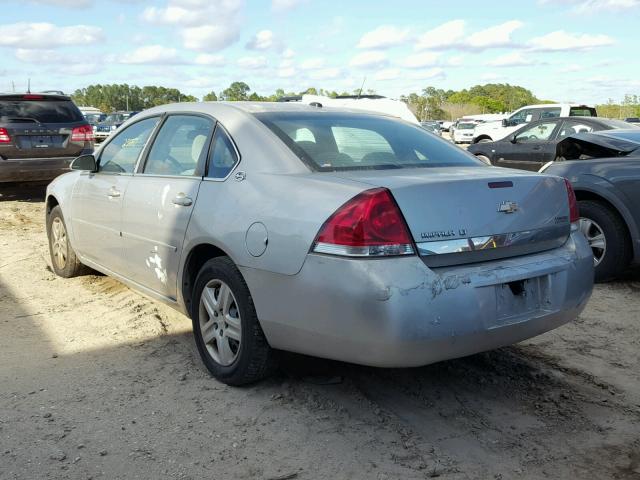 2G1WT58K169214152 - 2006 CHEVROLET IMPALA LT SILVER photo 3