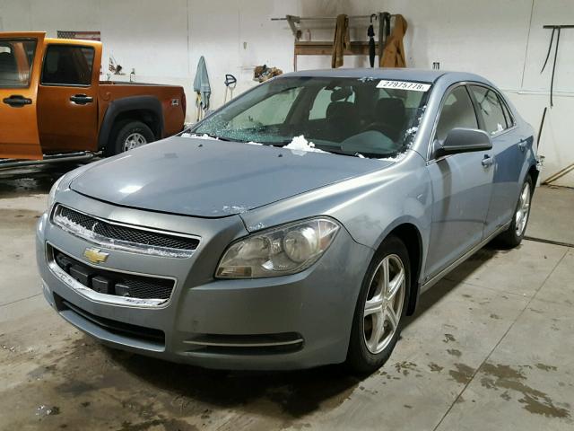 1G1ZH57B994265602 - 2009 CHEVROLET MALIBU 1LT BLUE photo 2