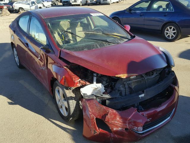 5NPDH4AE3DH347987 - 2013 HYUNDAI ELANTRA GL MAROON photo 1