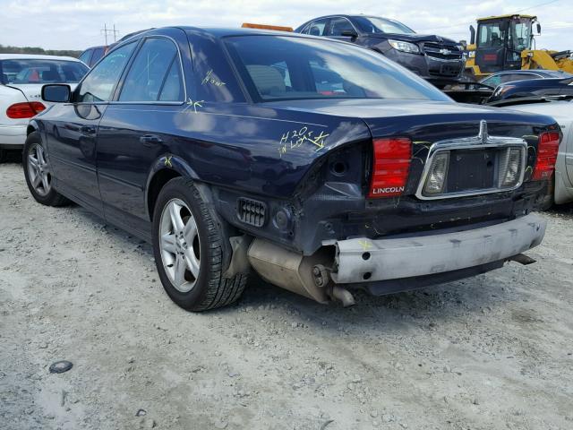 1LNHM87A0YY832421 - 2000 LINCOLN LS BLUE photo 3