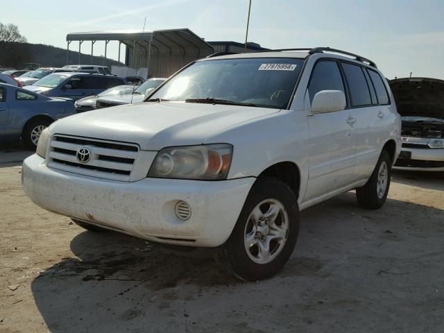 JTEGD21A540099177 - 2004 TOYOTA HIGHLANDER WHITE photo 2