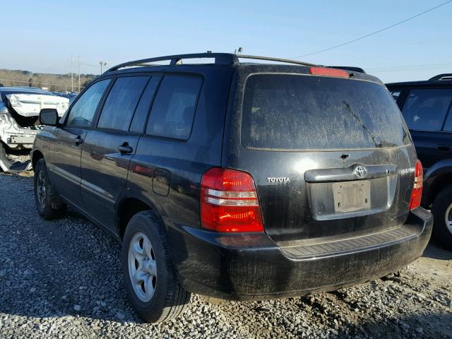 JTEGD21A010012538 - 2001 TOYOTA HIGHLANDER BLACK photo 3