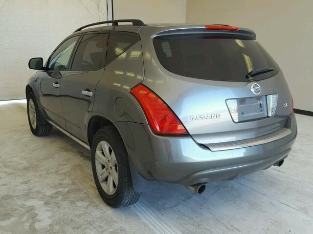 JN8AZ08T96W424893 - 2006 NISSAN MURANO CHARCOAL photo 3