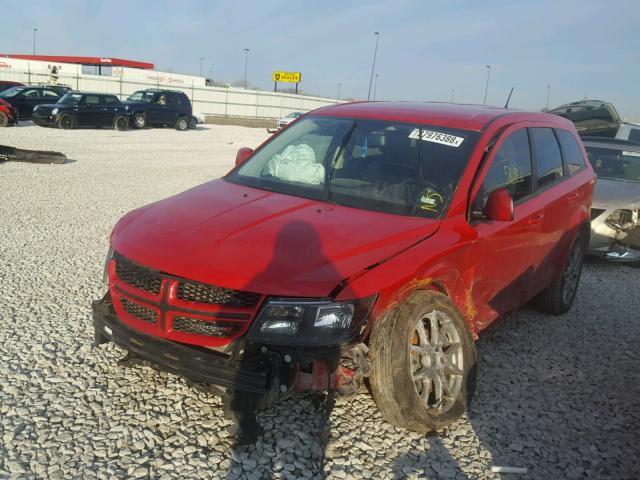 3C4PDCEG9FT510613 - 2015 DODGE JOURNEY R/ RED photo 2