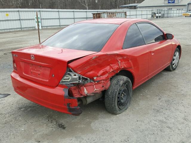 1HGEM229X2L058489 - 2002 HONDA CIVIC EX RED photo 4