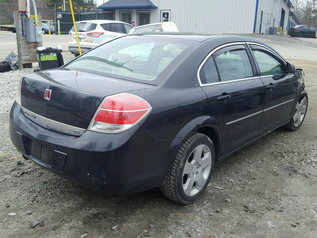 1G8ZS57N08F150418 - 2008 SATURN AURA XE BLACK photo 4