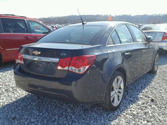 1G1PH5SC8C7154455 - 2012 CHEVROLET CRUZE LTZ BLACK photo 4