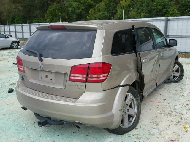 3D4GG57V19T578331 - 2009 DODGE JOURNEY SX TAN photo 4