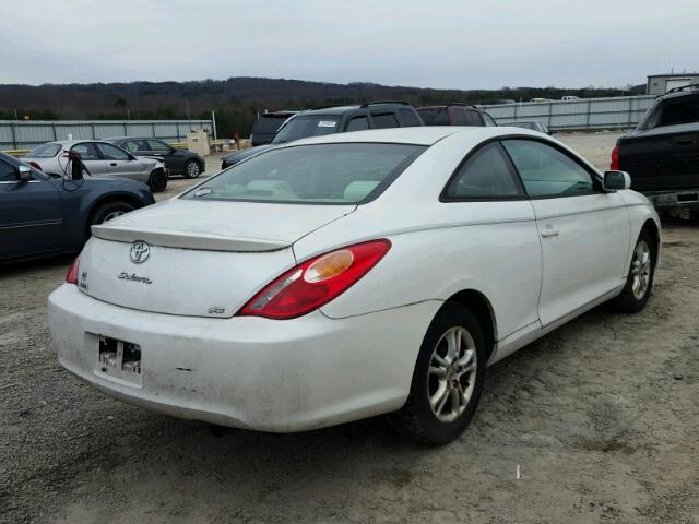 4T1CE38P94U933648 - 2004 TOYOTA CAMRY SOLA WHITE photo 4