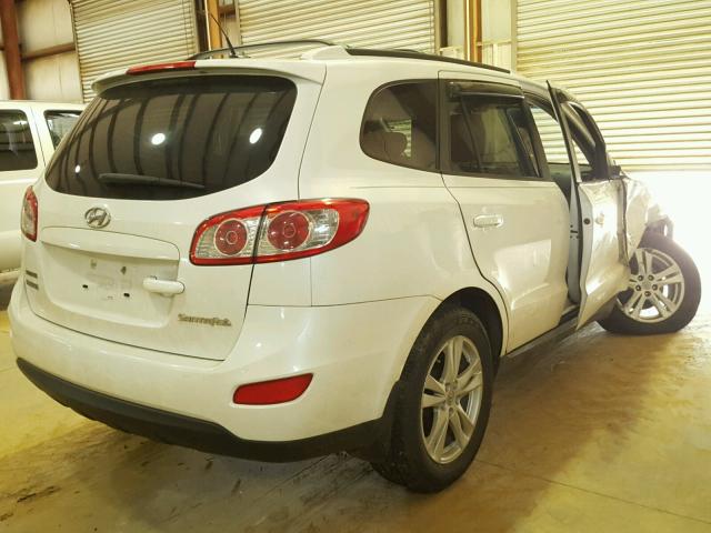 5XYZH4AG7BG049826 - 2011 HYUNDAI SANTA FE S WHITE photo 4