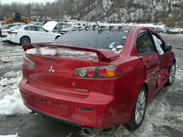 JA3AU86W39U030018 - 2009 MITSUBISHI LANCER GTS BURGUNDY photo 4