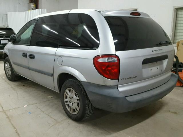 1D4GP25E95B359050 - 2005 DODGE CARAVAN SE SILVER photo 3