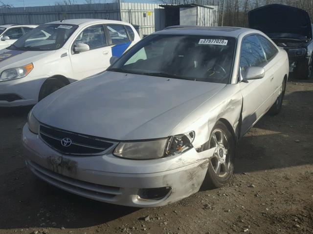 2T1CF22P8YC268751 - 2000 TOYOTA CAMRY SOLA SILVER photo 2