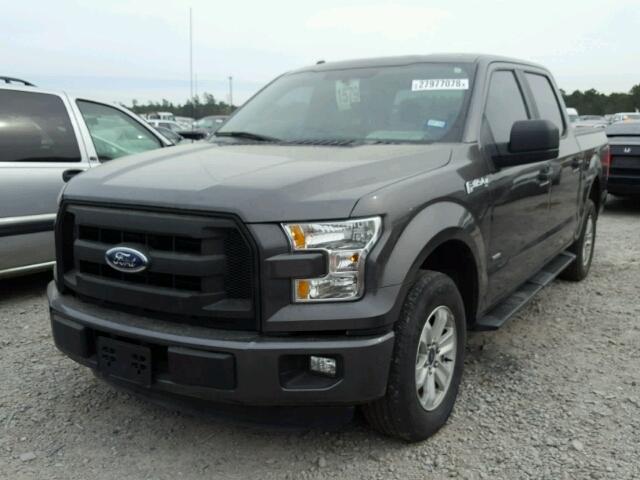1FTEW1CP7GKD29571 - 2016 FORD F150 SUPER CHARCOAL photo 2
