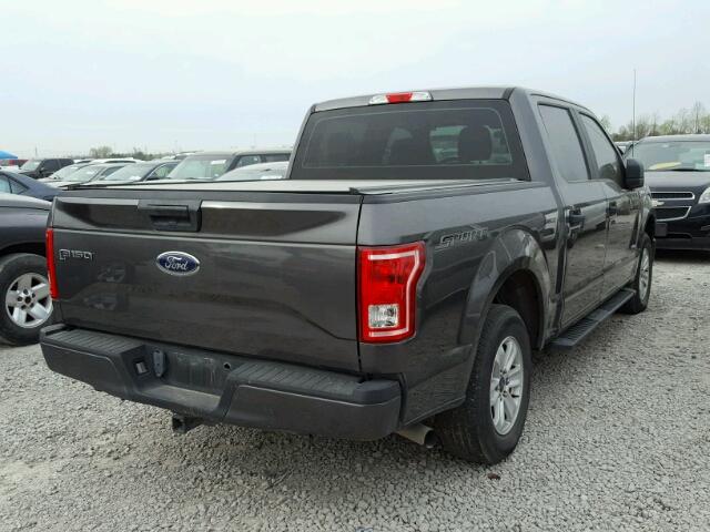 1FTEW1CP7GKD29571 - 2016 FORD F150 SUPER CHARCOAL photo 4