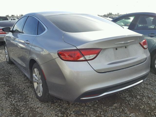 1C3CCCAB1FN702897 - 2015 CHRYSLER 200 LIMITE GRAY photo 3