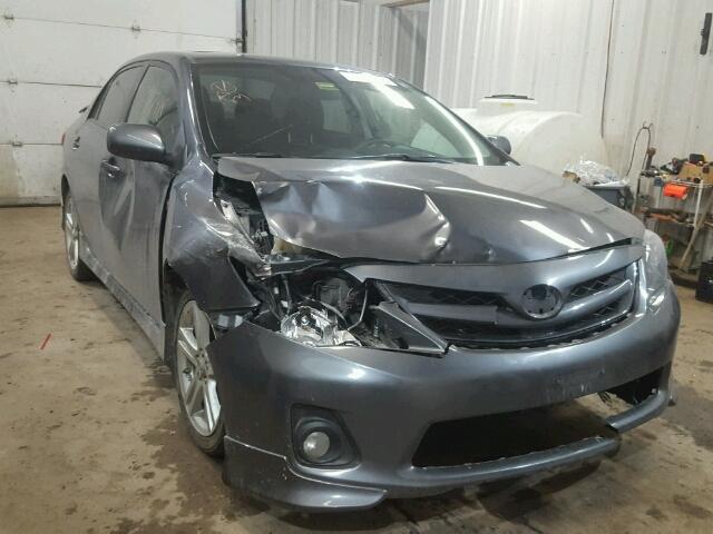 2T1BU4EE8DC111268 - 2013 TOYOTA COROLLA BA GRAY photo 1