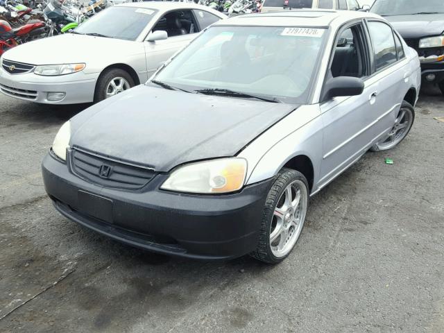 2HGES26743H567166 - 2003 HONDA CIVIC EX SILVER photo 2