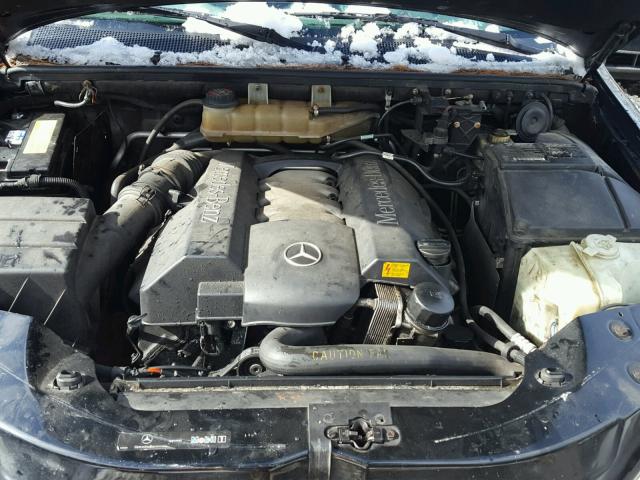 4JGAB75E92A347217 - 2002 MERCEDES-BENZ ML 500 BLACK photo 7