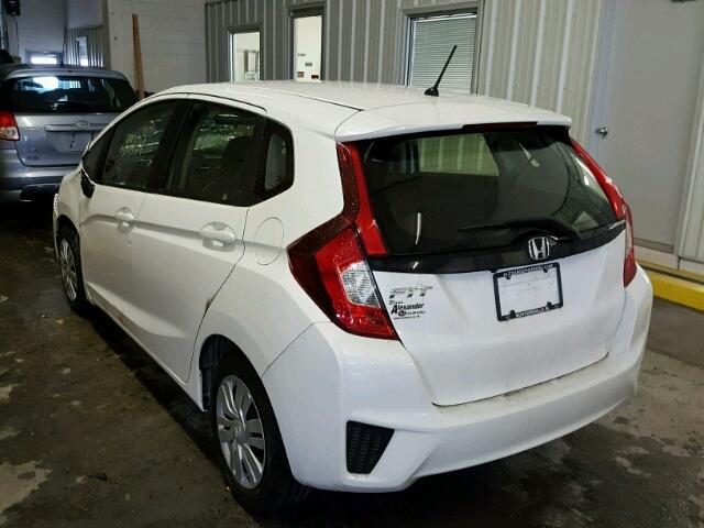 JHMGK5H56GX000140 - 2016 HONDA FIT LX WHITE photo 3