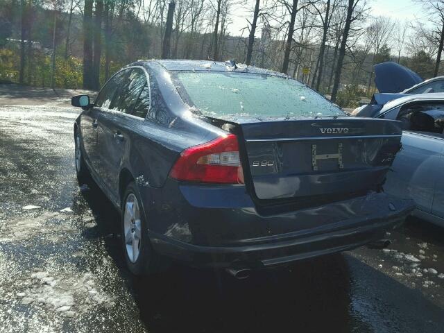 YV1AH992281070010 - 2008 VOLVO S80 T6 TUR BLUE photo 3