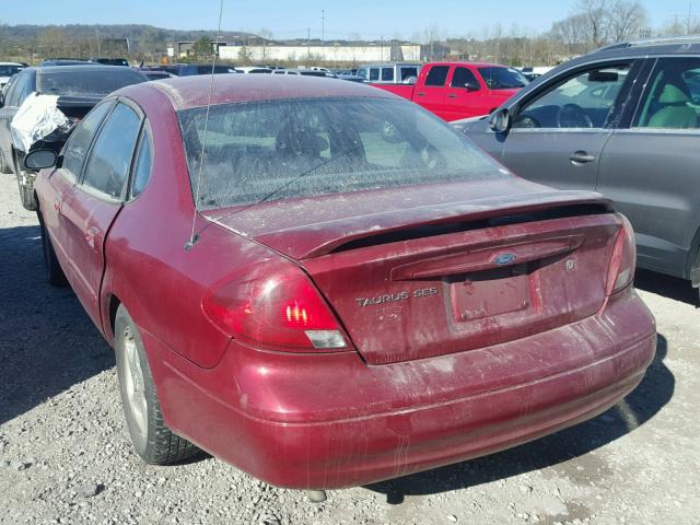 1FAFP55S13G196349 - 2003 FORD TAURUS SES MAROON photo 3