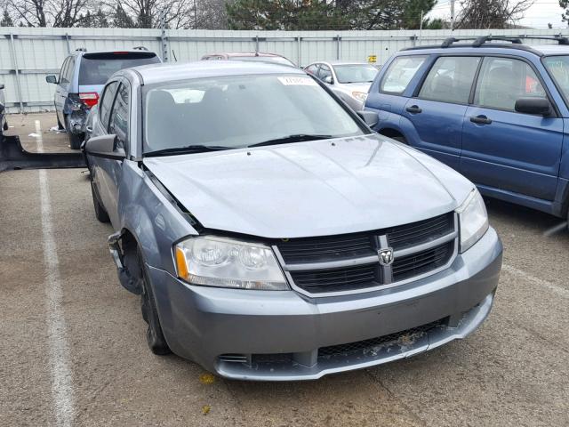 1B3CC4FB2AN180043 - 2010 DODGE AVENGER SX SILVER photo 1