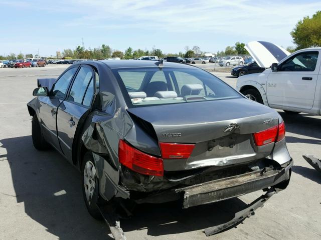 5NPET4AC0AH654305 - 2010 HYUNDAI SONATA GRAY photo 3