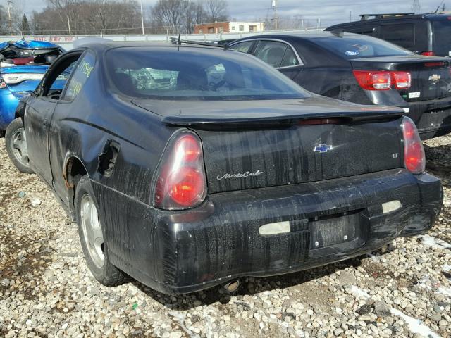 2G1WX15K259102685 - 2005 CHEVROLET MONTE CARL BLACK photo 3