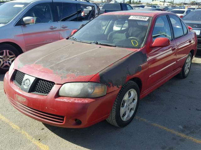 3N1AB51D56L503955 - 2006 NISSAN SENTRA SE- RED photo 2